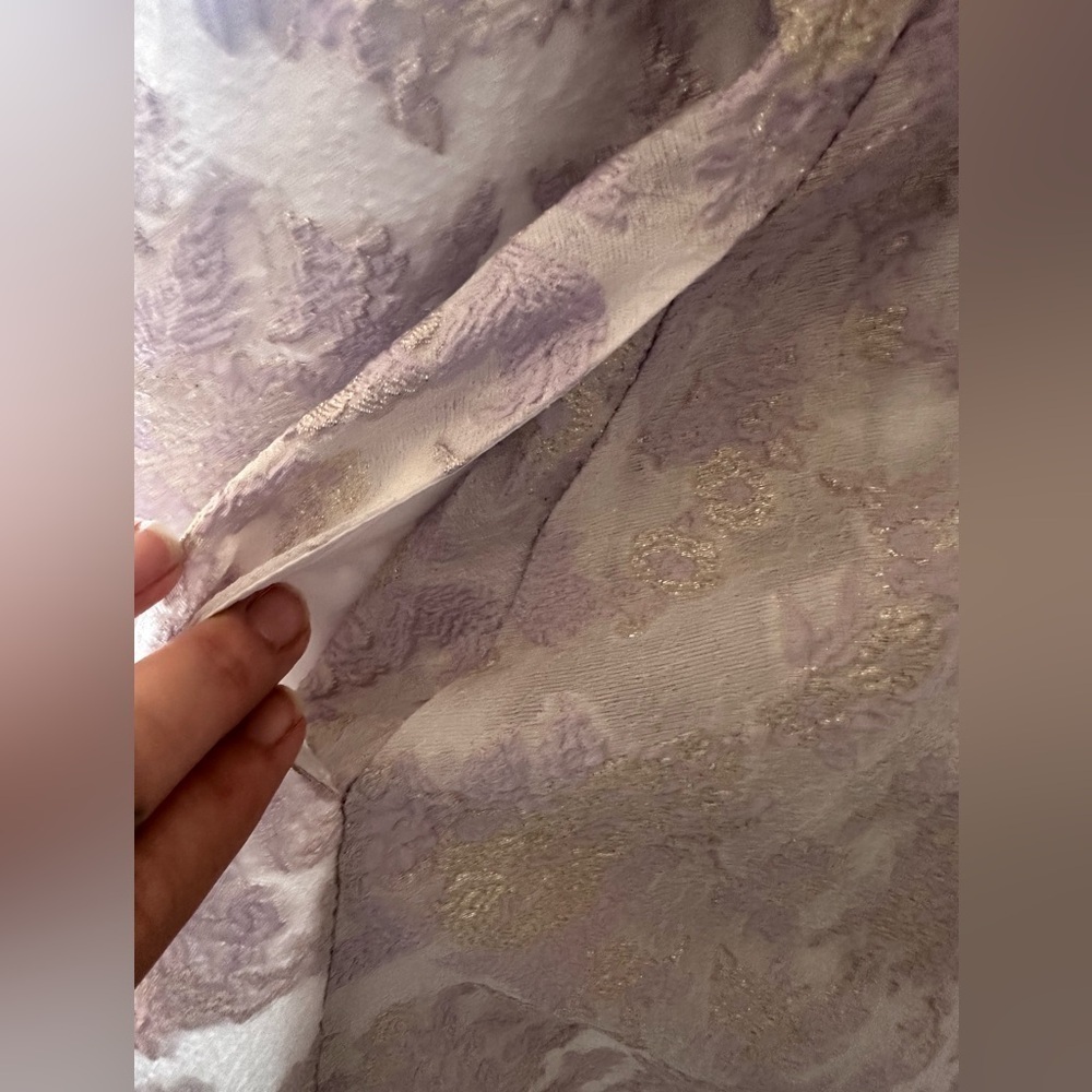 LeDIN x XioaLi Xiao Li Jacquard Floral Kawaii Purple and White dress- Size L - Picture 8 of 12